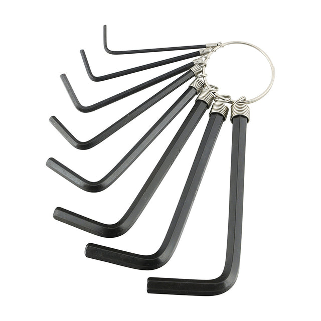 This is an image of Timco - Hex Key Keyring Set 8pcs (8 Pieces Bag) 468219