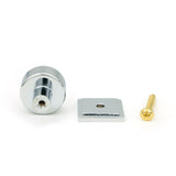 From The Anvil - Polished Chrome Brompton Cabinet Knob - 25mm (Square) | Sku. 46821 | Trade Door Handles.