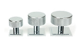 From The Anvil - Polished Chrome Brompton Cabinet Knob - 25mm (Square) | Sku. 46821 | Trade Door Handles.