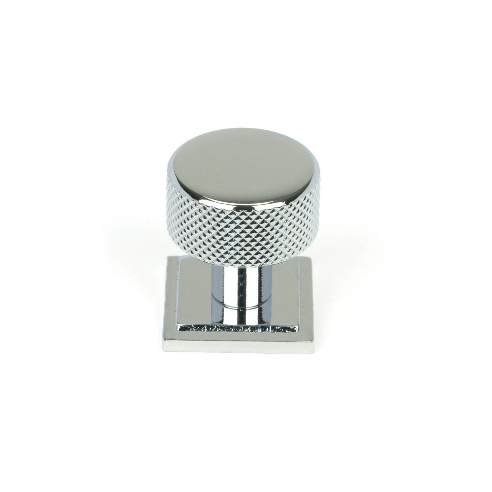 From The Anvil - Polished Chrome Brompton Cabinet Knob - 25mm (Square) | Sku. 46821 | Trade Door Handles.