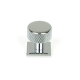 From The Anvil - Polished Chrome Brompton Cabinet Knob - 25mm (Square) | Sku. 46821 | Trade Door Handles.