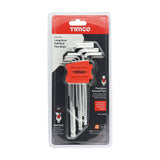 This is an image of Timco - Long Arm Ball End Hex Key Set 9pcs (9 Pieces Blister Pack) 468221