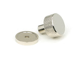 From The Anvil - Polished Nickel Brompton Cabinet Knob - 25mm (Plain) | Sku. 46822 | Trade Door Handles.