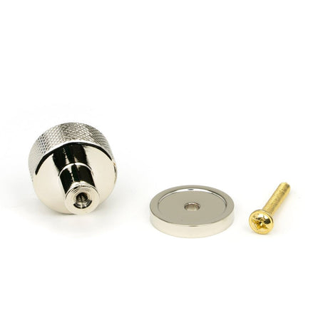 From The Anvil - Polished Nickel Brompton Cabinet Knob - 25mm (Plain) | Sku. 46822 | Trade Door Handles.
