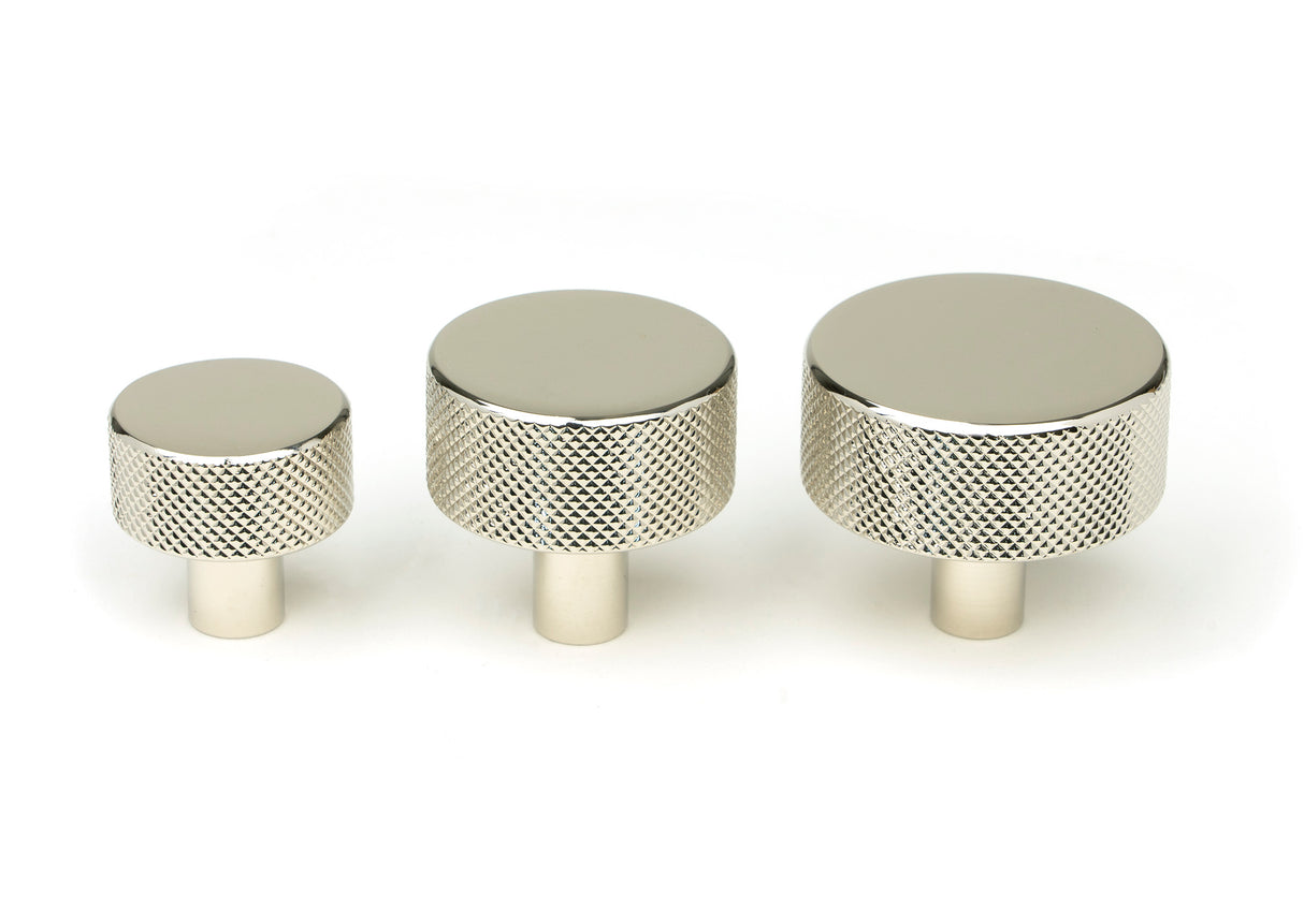 From The Anvil - Polished Nickel Brompton Cabinet Knob - 25mm (No rose) | Sku. 46823 | Trade Door Handles.