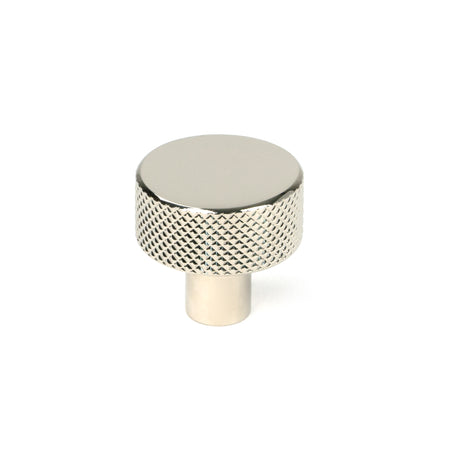 From The Anvil - Polished Nickel Brompton Cabinet Knob - 25mm (No rose) | Sku. 46823 | Trade Door Handles.