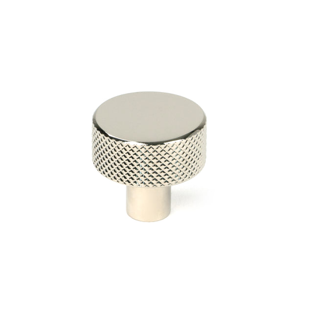 From The Anvil - Polished Nickel Brompton Cabinet Knob - 25mm (No rose) | Sku. 46823 | Trade Door Handles.