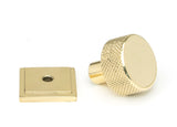 From The Anvil - Polished Brass Brompton Cabinet Knob - 25mm (Square) | Sku. 46824 | Trade Door Handles.