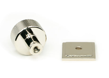 From The Anvil - Polished Nickel Brompton Cabinet Knob - 25mm (Square) | Sku. 46825 | Trade Door Handles.