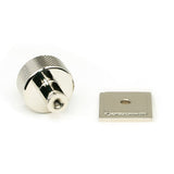 From The Anvil - Polished Nickel Brompton Cabinet Knob - 25mm (Square) | Sku. 46825 | Trade Door Handles.