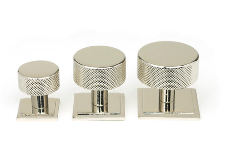 From The Anvil - Polished Nickel Brompton Cabinet Knob - 25mm (Square) | Sku. 46825 | Trade Door Handles.