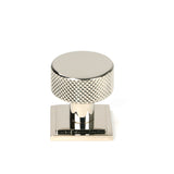 From The Anvil - Polished Nickel Brompton Cabinet Knob - 25mm (Square) | Sku. 46825 | Trade Door Handles.
