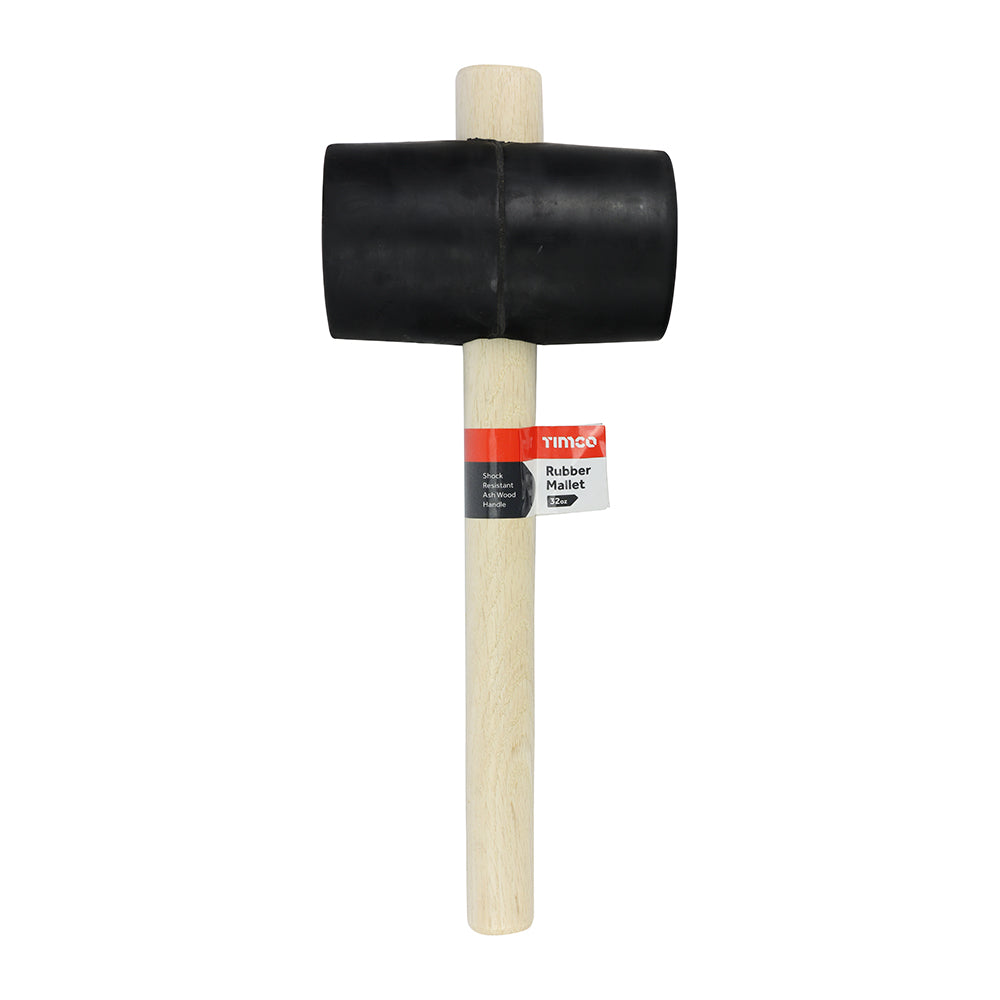 This is an image of Timco - Rubber Mallet - Black 32oz (1 Each Unit) 468269
