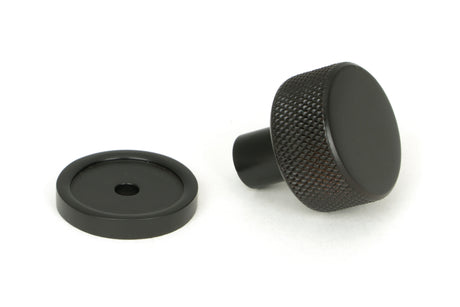 From The Anvil - Aged Bronze Brompton Cabinet Knob - 25mm (Plain) | Sku. 46826 | Trade Door Handles.