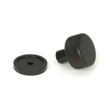 From The Anvil - Aged Bronze Brompton Cabinet Knob - 25mm (Plain) | Sku. 46826 | Trade Door Handles.