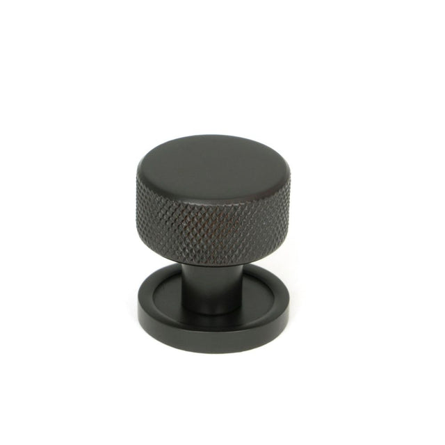 From The Anvil - Aged Bronze Brompton Cabinet Knob - 25mm (Plain) | Sku. 46826 | Trade Door Handles.