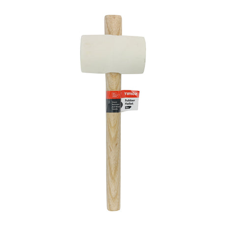 This is an image of Timco - Rubber Mallet - White 16oz (1 Each Unit) 468270