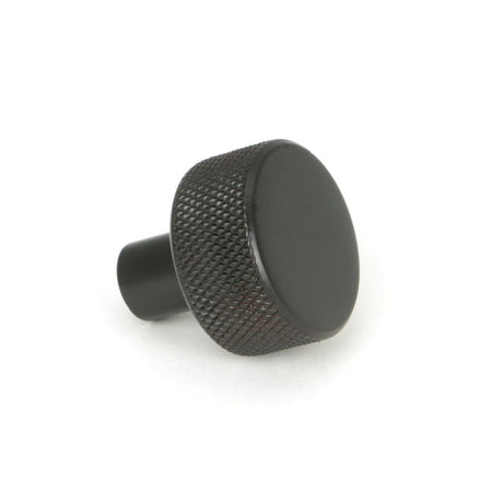 From The Anvil - Aged Bronze Brompton Cabinet Knob - 25mm (No rose) | Sku. 46827 | Trade Door Handles.