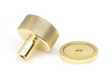 From The Anvil - Polished Brass Brompton Cabinet Knob - 32mm (Plain) | Sku. 46828 | Trade Door Handles.