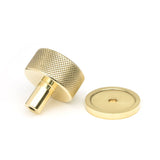 From The Anvil - Polished Brass Brompton Cabinet Knob - 32mm (Plain) | Sku. 46828 | Trade Door Handles.