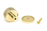 From The Anvil - Polished Brass Brompton Cabinet Knob - 32mm (Plain) | Sku. 46828 | Trade Door Handles.