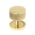 From The Anvil - Polished Brass Brompton Cabinet Knob - 32mm (Plain) | Sku. 46828 | Trade Door Handles.