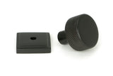 From The Anvil - Aged Bronze Brompton Cabinet Knob - 25mm (Square) | Sku. 46829 | Trade Door Handles.