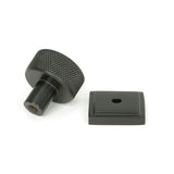From The Anvil - Aged Bronze Brompton Cabinet Knob - 25mm (Square) | Sku. 46829 | Trade Door Handles.