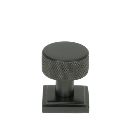 From The Anvil - Aged Bronze Brompton Cabinet Knob - 25mm (Square) | Sku. 46829 | Trade Door Handles.
