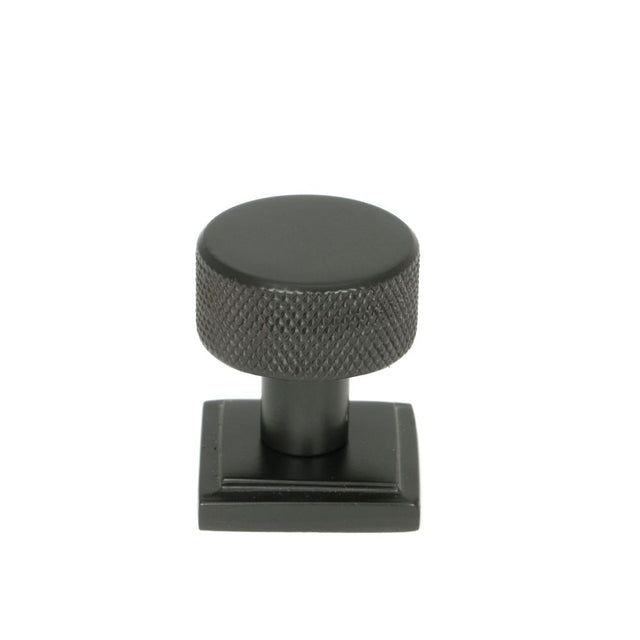 From The Anvil - Aged Bronze Brompton Cabinet Knob - 25mm (Square) | Sku. 46829 | Trade Door Handles.