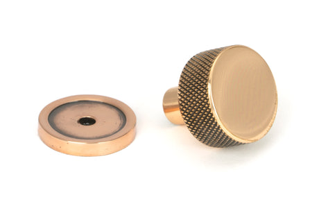 From The Anvil - Polished Bronze Brompton Cabinet Knob - 25mm (Plain) | Sku. 46830 | Trade Door Handles.