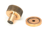 From The Anvil - Polished Bronze Brompton Cabinet Knob - 25mm (Plain) | Sku. 46830 | Trade Door Handles.