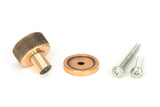 From The Anvil - Polished Bronze Brompton Cabinet Knob - 25mm (Plain) | Sku. 46830 | Trade Door Handles.