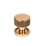 From The Anvil - Polished Bronze Brompton Cabinet Knob - 25mm (Plain) | Sku. 46830 | Trade Door Handles.