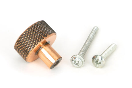 From The Anvil - Polished Bronze Brompton Cabinet Knob - 25mm (No rose) | Sku. 46831 | Trade Door Handles.
