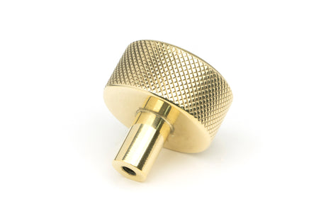 From The Anvil - Polished Brass Brompton Cabinet Knob - 32mm (No rose) | Sku. 46832 | Trade Door Handles.