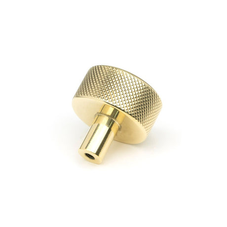 From The Anvil - Polished Brass Brompton Cabinet Knob - 32mm (No rose) | Sku. 46832 | Trade Door Handles.