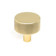From The Anvil - Polished Brass Brompton Cabinet Knob - 32mm (No rose) | Sku. 46832 | Trade Door Handles.
