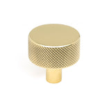 From The Anvil - Polished Brass Brompton Cabinet Knob - 32mm (No rose) | Sku. 46832 | Trade Door Handles.