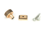 From The Anvil - Polished Bronze Brompton Cabinet Knob - 25mm (Square) | Sku. 46833 | Trade Door Handles.