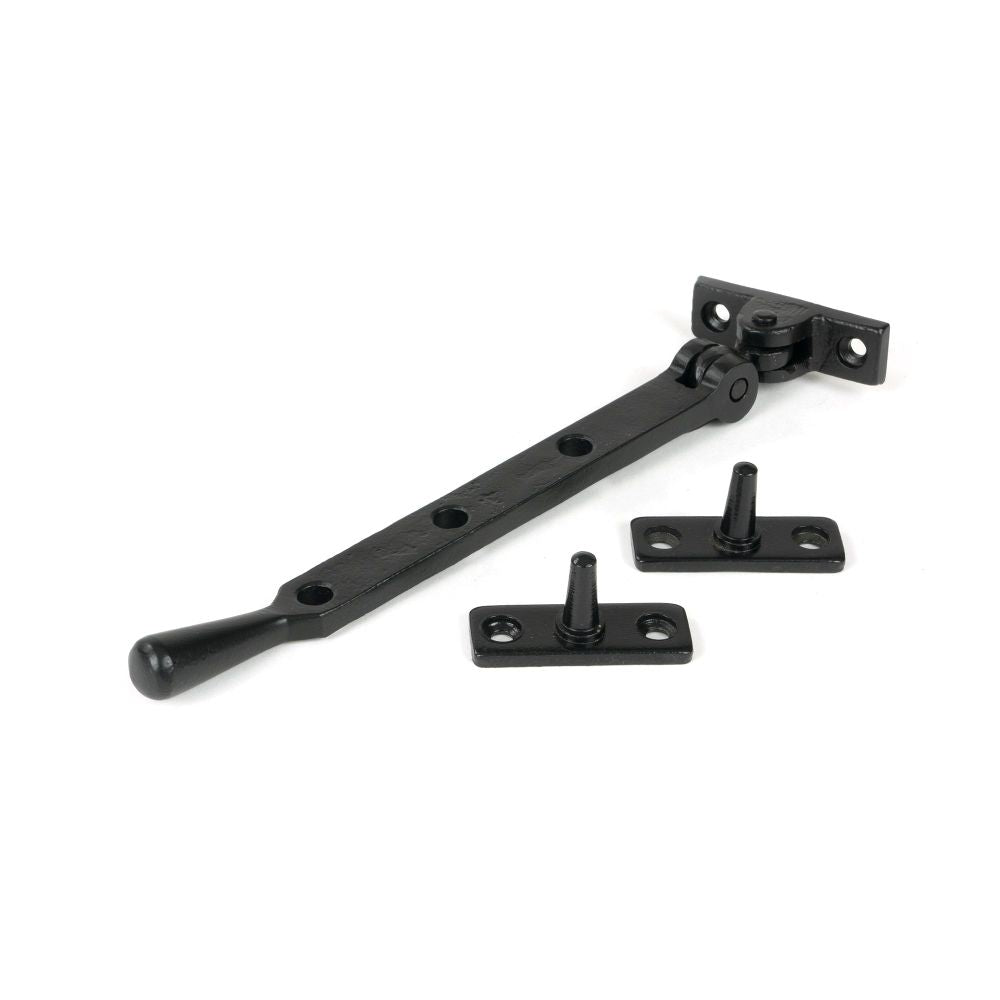 From The Anvil - Matt Black 8" Newbury Stay | Sku. 46834 | Trade Door Handles.