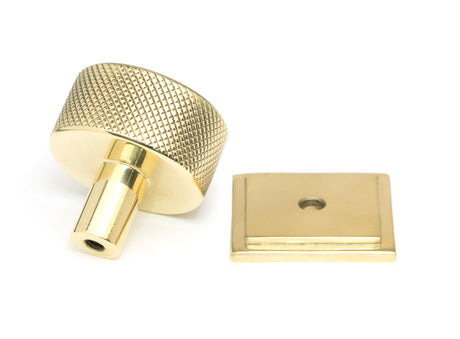From The Anvil - Polished Brass Brompton Cabinet Knob - 32mm (Square) | Sku. 46836 | Trade Door Handles.