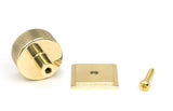 From The Anvil - Polished Brass Brompton Cabinet Knob - 32mm (Square) | Sku. 46836 | Trade Door Handles.