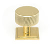 From The Anvil - Polished Brass Brompton Cabinet Knob - 32mm (Square) | Sku. 46836 | Trade Door Handles.