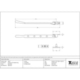 From The Anvil - Matt Black 10" Newbury Stay | Sku. 46837 | Trade Door Handles.