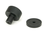 From The Anvil - Matt Black Brompton Cabinet Knob - 25mm (Plain) | Sku. 46838 | Trade Door Handles.