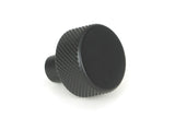From The Anvil - Matt Black Brompton Cabinet Knob - 25mm (No rose) | Sku. 46839 | Trade Door Handles.
