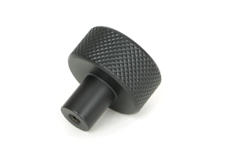 From The Anvil - Matt Black Brompton Cabinet Knob - 25mm (No rose) | Sku. 46839 | Trade Door Handles.