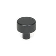 From The Anvil - Matt Black Brompton Cabinet Knob - 25mm (No rose) | Sku. 46839 | Trade Door Handles.