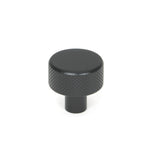 From The Anvil - Matt Black Brompton Cabinet Knob - 25mm (No rose) | Sku. 46839 | Trade Door Handles.